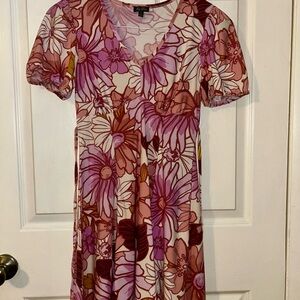 Lily Rose Pink and Purple Floral Dress